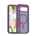 thumbnail image 1 of for Google Pixel 9 / 9 Pro Case: Magnetic Translucent Matte Shockproof Slim Compatible with MagSafe - Military Grade Drop Proof Hard Back Anti-Fingerprint Protective Cell Phone Cover,Darkpurple, 1 of 6