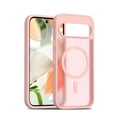thumbnail image 1 of for Google Pixel 9 / 9 Pro Case: Magnetic Translucent Matte Shockproof Slim Compatible with MagSafe - Military Grade Drop Proof Hard Back Anti-Fingerprint Protective Cell Phone Cover,Pink, 1 of 6