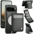thumbnail image 1 of for Google Pixel 9 / 9 Pro Case with RFID Blocking Card Holder Google Pixel 9 / 9 Pro Case Magsafe Compatible Phone case Kickstand Wallet 2 in 1 Detachable Magnetic Leather Cover, Black, 1 of 12
