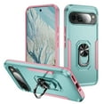 thumbnail image 1 of for Google Pixel 9 / 9 Pro Case, Slim Fit Military Grade Drop Tested Dual Layer Shockproof Case with 360 Ring Holder Kickstand Protective Rugged Car Magnetic Non-Slip Phone Case,Green+Pink, 1 of 10