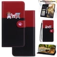 thumbnail image 1 of For Google Pixel 9 / 9 Pro Cute Animal Pattern Wallet Case,Color Matching Premium PU Leather Shockproof Magnetic Flip Kickstand Credit Card Slots Slim Phone Case with Wrist Strap, Black, 1 of 8