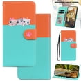 thumbnail image 1 of For Google Pixel 9 / 9 Pro Cute Animal Pattern Wallet Case,Color Matching Premium PU Leather Shockproof Magnetic Flip Kickstand Credit Card Slots Slim Phone Case with Wrist Strap, Skyblue, 1 of 8