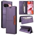 thumbnail image 1 of For Google Pixel 9 / 9 Pro Flip Wallet Case,[RFID Blocking]PU Leather Magnetic Folio Cover,With Card Slots,Flip Folding Kickstand,Shockproof TPU Anti-fall Rugged Phone Case Cover,Purple, 1 of 11