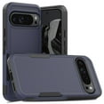 thumbnail image 1 of for Google Pixel 9 / 9 Pro Heavy Duty Case,Stylish 2 in 1 Military Grade Armor PC+TPU Silicone Hybrid Rugged Shockproof Glossy Grip Edge Protective Anti-Scratch Back Phone Cover,Darkblue, 1 of 5