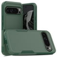 thumbnail image 1 of for Google Pixel 9 / 9 Pro Heavy Duty Case,Stylish 2 in 1 Military Grade Armor PC+TPU Silicone Hybrid Rugged Shockproof Glossy Grip Edge Protective Anti-Scratch Back Phone Cover,Darkgreen, 1 of 5