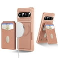 thumbnail image 1 of for Google Pixel 9 / 9 Pro Phone Case Card Holder with Compatible with MagSafe Magnetic RFID Blocking PU Leather Flip Kickstand Detachable 2-in-1 Wallet Case For Google Pixel 9 / 9 Pro,Rosegold, 1 of 8