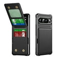 thumbnail image 1 of for Google Pixel 9 / 9 Pro Wallet Case, Built-in 4 Card Holders Kickstand Purse Cover, Military Grade Enhanced Corners Drop Protection, Rugged Protective Phone Case for Google Pixel 9 / 9 Pro, Black, 1 of 8