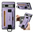 thumbnail image 1 of For Google Pixel 9 / 9 Pro Wallet Case, Card Holder Kickstand Phone Case for Women, Premium Leather Purse with Wrist Strap, Ring Holder Cover Credit Card Slot Cover for Google Pixel 9 / 9 Pro,Purple, 1 of 9