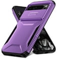 thumbnail image 1 of for Google Pixel 9 Case with Built-in Camera Lens Slide Cover, Heavy-Duty Shockproof Rugged Case Heavy Duty Bumper Shockproof Phone Cover for Google Pixel 9,Purple, 1 of 7