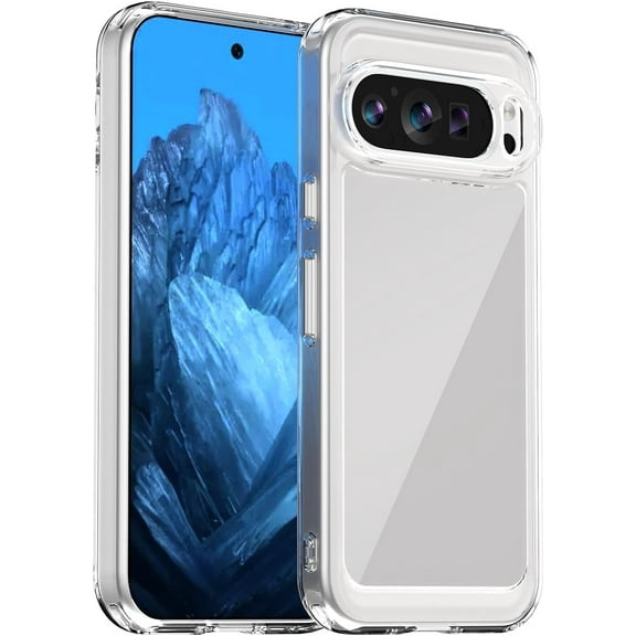 for Google Pixel 9 Phone Case with Lightweight and high Transparency Shock Absorption Protection, TPU Material for Comfortable Touch, Screen Camera for high Protection, (Clear)