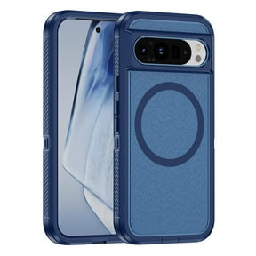 Google Pixel 9 Phone Case, Phone case Google Pixel 9 Magnetic Case [Compatible with MagSafe] Tough Rugged Matte Slim Shockproof Anti-Fingerprint Anti-Scratch Protective Cover, Royalblue
