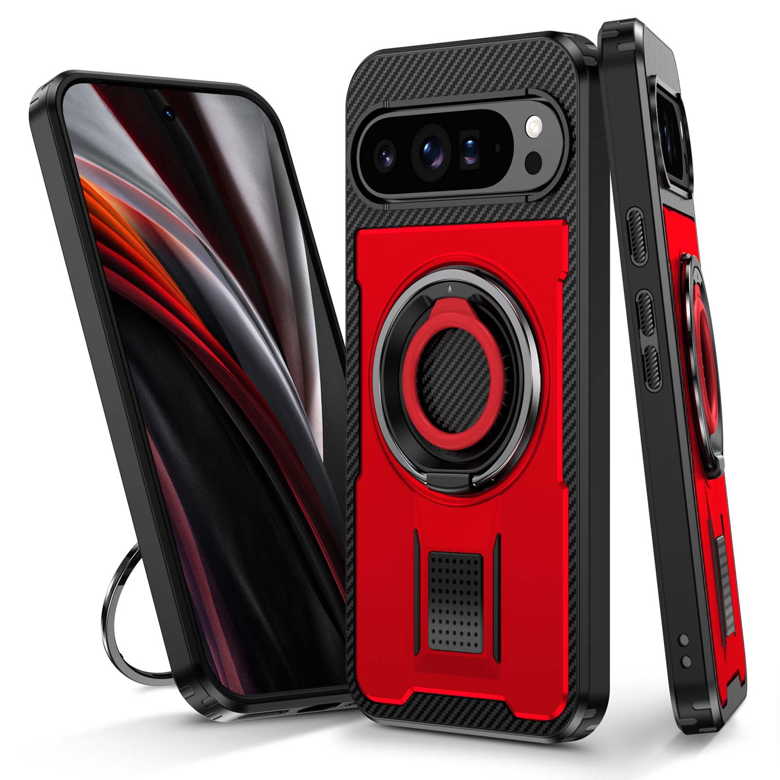 for Google Pixel 9 / 9 Pro Case with Stand, Shockproof Drop Resistant ...