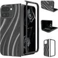 thumbnail image 1 of for Google Pixel 9 Pro Fold Case Luxury Milky Way Waves Pattern Texture Slim Fit Soft TPU Non-Slip Anti-Scratch Shockproof Protective Bumper Case - Support Wireless Charging, Grey, 1 of 7