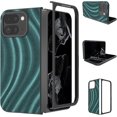 thumbnail image 1 of for Google Pixel 9 Pro Fold Case Luxury Milky Way Waves Pattern Texture Slim Fit Soft TPU Non-Slip Anti-Scratch Shockproof Protective Bumper Case - Support Wireless Charging, Green, 1 of 8