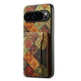 thumbnail image 1 of for Google Pixel 9 / 9 Pro Luxury Premium PU Leather + TPU Case with 3 Card Slots, Kickstand Back Case Floral Pattern Skin-Friendly Shock-resistance Cover for Google Pixel 9 / 9 Pro, Autumn, 1 of 6