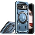 thumbnail image 1 of for Google Pixel 9 Pro/Pixel 9 2024  Case with 360° Ring Kickstand, Dual Layer Military Grade Heavy Duty Shockproof Protection Rugged Phone Case Cover for Google Pixel 9 Pro. SHJ-Blue, 1 of 7
