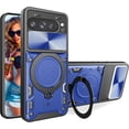 thumbnail image 1 of for Google Pixel 9 Pro/Pixel 9 2024  Case with Magnetic Ring Kickstand, Rugged Military Grade Shockproof Heavy Duty Case with Slide Camera Lens Cover for Google Pixel 9 Pro JS-Blue, 1 of 10