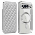 thumbnail image 1 of for Google Pixel 9 Pro Wallet Case Magnetic with Mag Safe, PU Leather RFID Blocking Card Holders Shockproof Flip Phone Cover Slim Clear Purse Case for Google Pixel 9 Pro, Gray, 1 of 8
