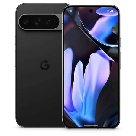 Unlocked for All Carriers Google Pixel 9 Pro XL 5G Cell Phone 6.8" 120Hz OLED 50MP Camera 256GB 16GB RAM Wireless Charging Obsidian Black
