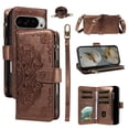 thumbnail image 1 of For Google Pixel 9 Pro XL 5G Wallet Case, 9 Card Slots RFID Blocking Crossbody Leather Cover, Zipper Pocket, Detachable Wrist & Shoulder Strap, Magnetic Shockproof Protective Phone Case for Women, 1 of 11