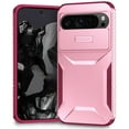 thumbnail image 1 of for Google Pixel 9 Pro XL Case with Built-in Camera Lens Slide Cover, Heavy-Duty Shockproof Rugged Case Heavy Duty Bumper Shockproof Phone Cover for Google Pixel 9 Pro XL,Pink, 1 of 7