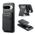 thumbnail image 1 of for Google Pixel 9 Pro XL Case [Compatible with MagSafe] with Removable Card Holder Magsafe case Wallet 2 in 1 Detachable Back Cards Slot Premium PU Leather Magnetic Car Holder Mount case, Black, 1 of 8