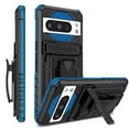 thumbnail image 1 of for Google Pixel 9 Pro XL Case - Heavy Duty Phone Holster with Belt Clip | with Kickstand | Shockproof, Dual Layer Protective | Drop Protection Hybrid Case for Google Pixel 9 Pro XL | Blue, 1 of 15