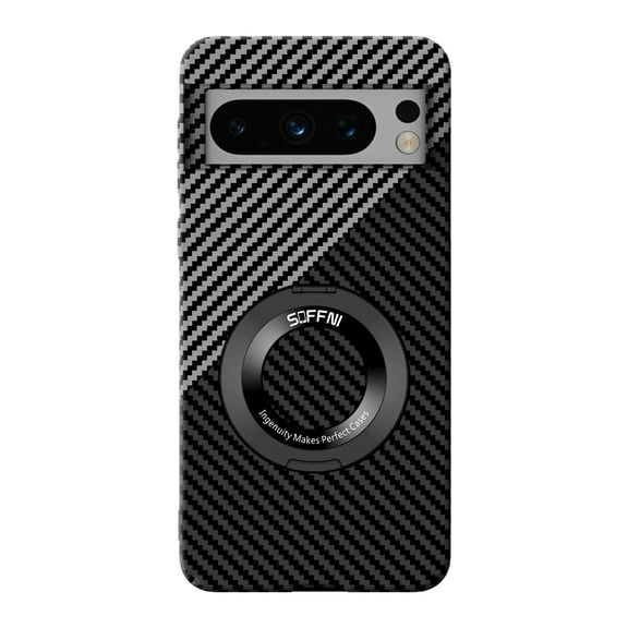 for Google Pixel 9 Pro XL Case with Invisible 360° Rotatable Ring Holder Magnetic Kickstand, Compatible with Mag-Safe, Shockproof Protection Pixel 9 Pro XL Phone Case for Women Men,