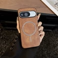 thumbnail image 1 of for Google Pixel 9 Pro XL Case, Magnetic Case Compatible with Mag-Safe, Classic PU Leather Protective Shell Slim Thin Durable Shockproof Phone Case Cover for Google Pixel 9 Pro XL, Brown, 1 of 9