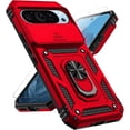 thumbnail image 1 of for Google Pixel 9 Pro XL Case with Slide Camera Cover HD Screen Protector [Military Grade 16ft. Drop Tested] Magnetic Ring Holder Kickstand Protective Phone Case for Google Pixel 9 Pro XL, Red, 1 of 17