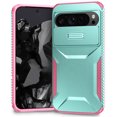thumbnail image 1 of for Google Pixel 9 Pro XL Case with Sliding Camera Lens Cover, [Military Grade Drop Protection] Rugged Heavy Duty Shockproof Protective Phone Case Non-Slip Design Cover, Green, 1 of 7
