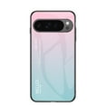 thumbnail image 1 of for Google Pixel 9 Pro XL Case,Tempered Glass Gradient Color Pattern + TPU Frame Hybrid Slim case for Google Pixel 9 Pro XL, Case Anti-Scratch Anti-Drop Anti-fingerprint, Pink, 1 of 10