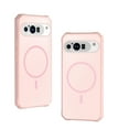 thumbnail image 1 of for Google Pixel 9 Pro XL Case Translucent Magnetic Compatible with Magsafe Charger, Cute Thin Slim Anti-Yellow Acrylic, Hybird Hard Plastic & Silicone Girly Phone Case for Women Men, Pink, 1 of 7