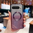 thumbnail image 1 of for Google Pixel 9 Pro XL Magnetic Glitter Case Compatible with Mag Safe,Camera Lens Protector Full Protection Elegant Plating Sparkle Anti-Scratch Dust-Proof Bling Cover,Darkpurple, 1 of 8