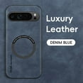 thumbnail image 1 of for Google Pixel 9 Pro XL PU Leather Case, Vintage Compatible with MagSafe and Wireless Charging Slim Fit-Drop Scratch Resistant Support Magnetic Car Mount Case Cover for Google Pixel 9 Pro XL, Blue, 1 of 10