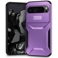 thumbnail image 1 of for Google Pixel 9 Pro XL Rugged Case with Camera Lens Sliding Cover, Heavy Duty PC Protective Shockproof Cover with Slide Camera Cover Upgraded Drop Resistant Case for Google Pixel 9 Pro XL, Purple, 1 of 7