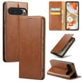 thumbnail image 1 of for Google Pixel 9 Pro XL Wallet Case, Classic Design Premium Leather Wallet Magnetic Closure Flip Case Kickstand Card Holder Slot Shockproof Protective Cover For Google Pixel 9 Pro XL,Brown, 1 of 11
