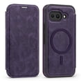 thumbnail image 1 of for Google Pixel 9 Pro XL Wallet Case, Compatible with MagSafe, Support Wireless Charging, Slim Fit Premium PU Leather Flip Folio Cover with Card Slots Case Wallet for Google Pixel 9 Pro XL - Purple, 1 of 9