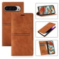 thumbnail image 1 of for Google Pixel 9 Pro XL Wallet Case Cover, Luxury Wallet Case with Card Holder Magnetic Clasp Kickstand PU Leather Folio Protective Phone Case for Google Pixel 9 Pro XL, Brown, 1 of 10