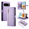 thumbnail image 1 of for Google Pixel 9 Pro XL Wallet Case with Crossbody Strap &  Card Holder, Fashion Flip PU Leather Magnetic Clasp Cover for Women Men, Zipper Pocket Purse Phone Case for Google Pixel 9 Pro XL, Purple, 1 of 11