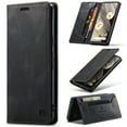 thumbnail image 1 of for Google Pixel 9 Pro XL Wallet Case PU Leather Flip Book Style Folio Strong Magnetic Closure RFID Blocking Protective Cover Credit Card Holder Kickstand for Google Pixel 9 Pro XL, Black, 1 of 9