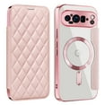 thumbnail image 1 of for Google Pixel 9 Wallet Case Magnetic with Mag Safe, PU Leather RFID Blocking Card Holders Shockproof Flip Phone Cover Slim Clear Purse Case for Google Pixel 9, Pink, 1 of 8
