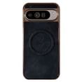 thumbnail image 1 of for Google Pixel 9A Case Compatible with MagSafe,Vintage Classic Leather Luxury Business Vintage PU Cover,Plating Edge Anti-Scratch Shockproof Case for Google Pixel 9A,Black, 1 of 10