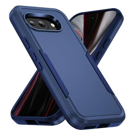 for Google Pixel 9A Case: Dual Layer Protective Heavy Duty Cell Phone Case Shockproof Rugged Bumper Tough Hand Grip - Military Grade Drop Tested for Google Pixel 9A, Blue