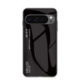 thumbnail image 1 of for Google Pixel 9A Case [Military Grade Shockproof] Stylish Tempered Glass Back Luxury Slim Protective Two Layers Hard PC+Soft Silicone Rugged Women Men Anti-Scratch Cover,Black, 1 of 10