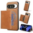 thumbnail image 1 of for Google Pixel 9A Wallet Case, Detachable PU Leather Purse Phone Cover with Flip Stand, Support Magnetic Mag-Safe Charging, Shockproof Protective Case for Google Pixel 9A, Brown, 1 of 7