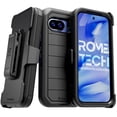 thumbnail image 1 of Defender Case for Google Pixel 9a with Belt Clip, Kickstand, Dual-Layer, Black, 1 of 9
