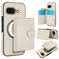 thumbnail image 1 of for Google Pixel 9a Case, Compatible with MagSafe, Detachable Magnetic Wallet Case with PU Leather Kickstand Card Slots Shockproof Protection 2 In 1 Case for Google Pixel 9a, White, 1 of 6