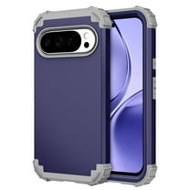 for Google Pixel 9a Case, Dual Layer Shockproof Lightweight Drop Protection Corner Protection Hybrid Anti-Scratch Durable Phone Case for Google Pixel 9a, Darkblue
