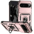 thumbnail image 1 of for Google Pixel 9a Rugged Phone Case with Sliding Camera Cover, Kickstand TPU Bumper Drop Proof Durable Military Grade Protective Case Cover for Google Pixel 9a, Rosegold, 1 of 9